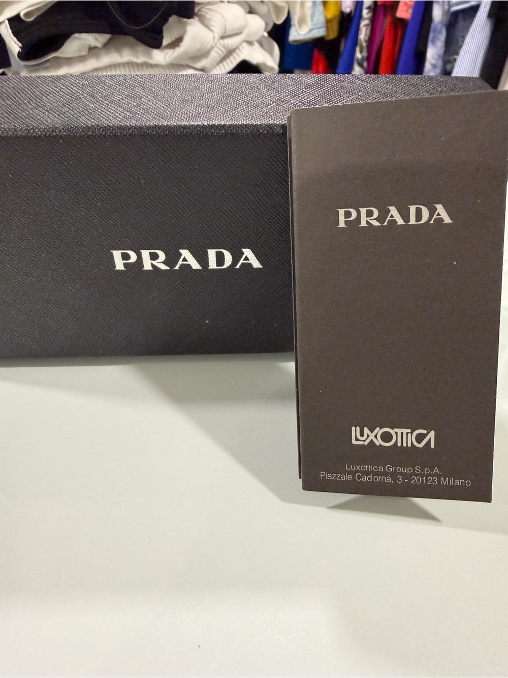 Prada Black Angular Rectangular Sunglasses - Picture 7 of 7